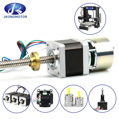 Jkongmotor NEMA 8/11/14/17/23/24/34 T5/T8/T10 Motore passo a passo lineare a vite a filo trapezoidale con motore passo a passo a vite a piombo