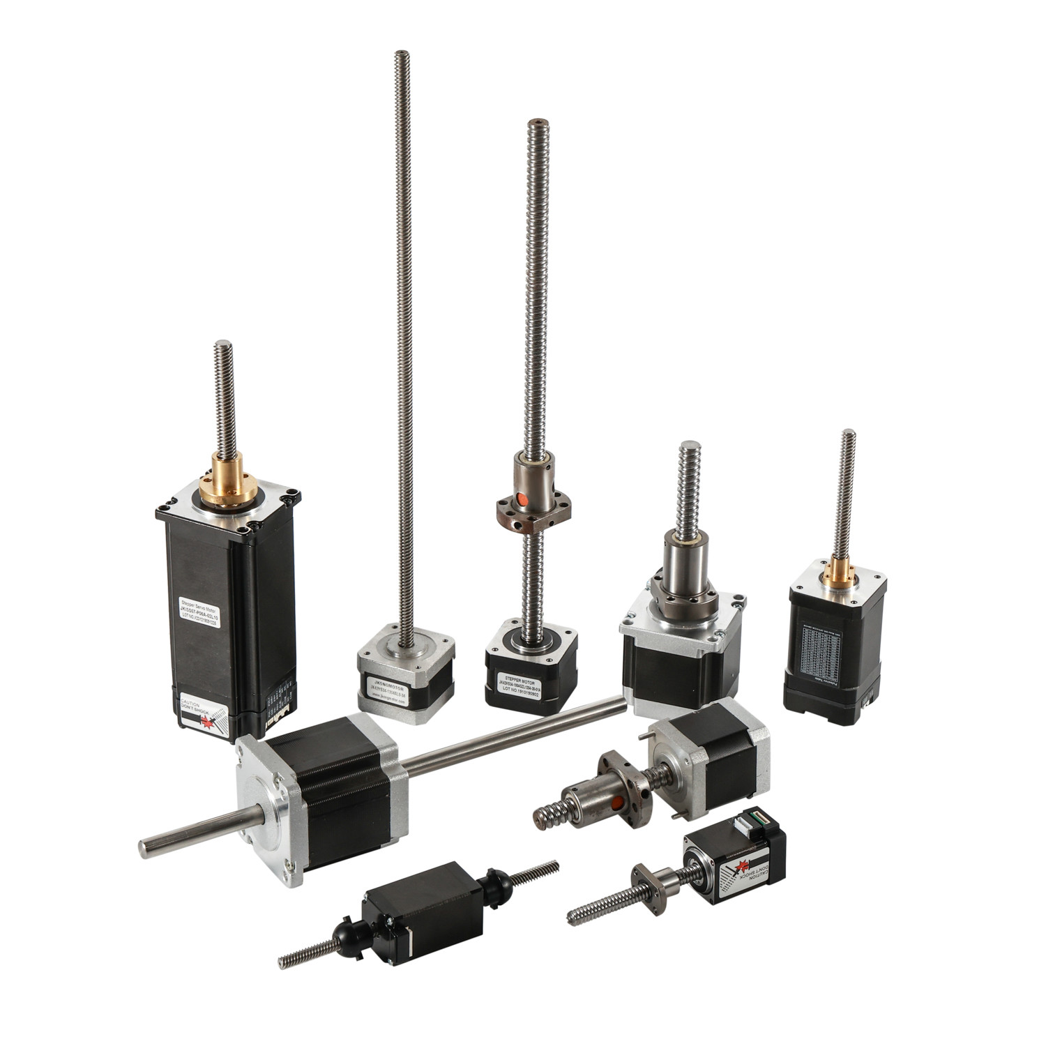 Jkongmotor NEMA 8/11/14/17/23/24/34 T5/T8/T10 Motore passo a passo lineare a vite a filo trapezoidale con motore passo a passo a vite a piombo