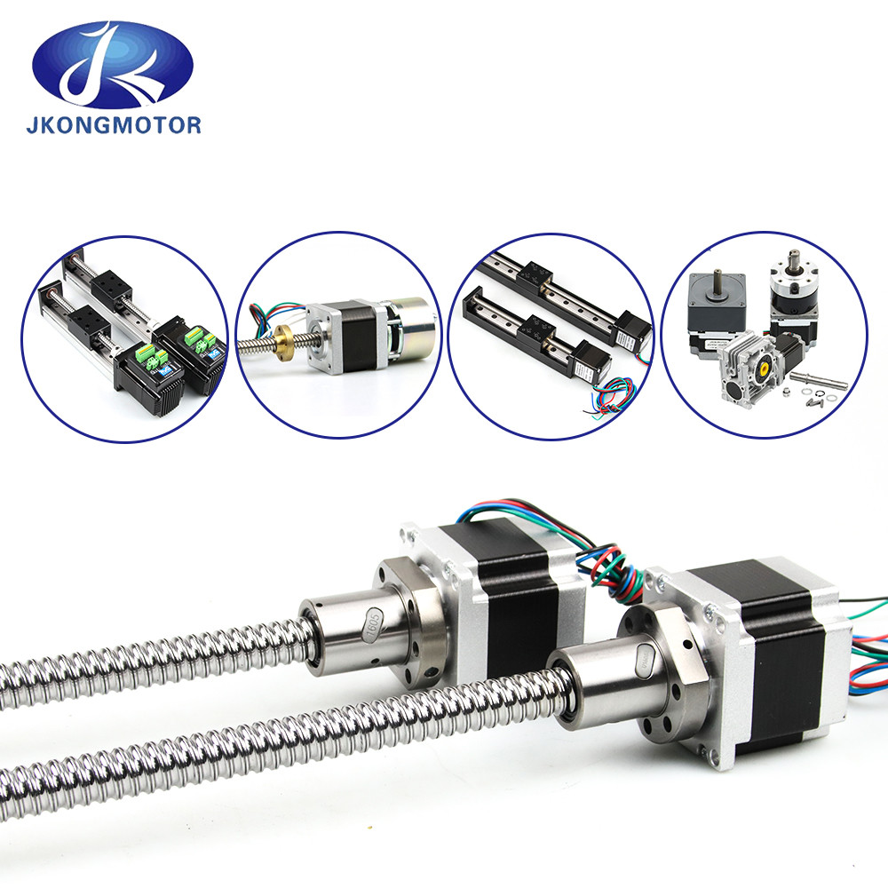 Jkongmotor Motore lineare a passo Nema 11 17 23 34 Motore elettrico lineare con albero a vite a sfera resistente piccolo motore lineare