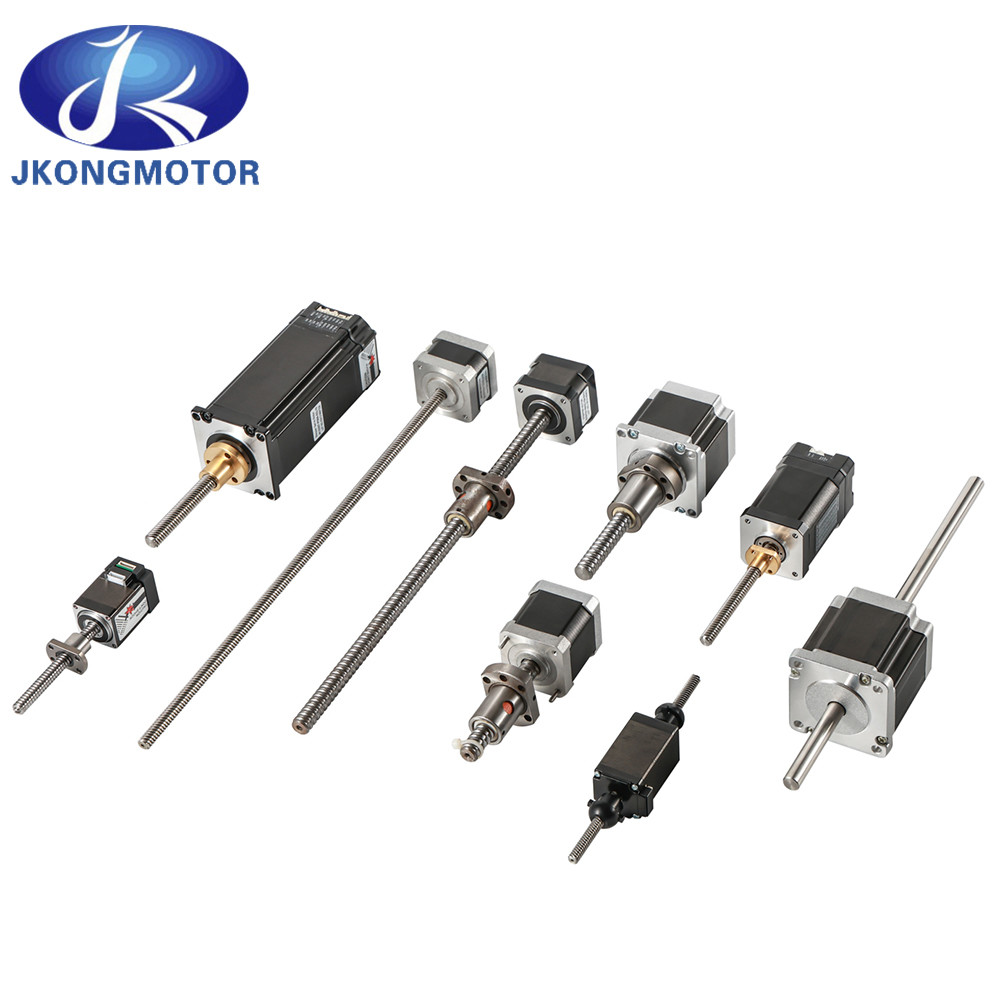 Fabbrica cinese Jkongmotor Nema8 11 14 16 17 23 24 34 Motore passo-passo lineare con vite a piombo per stampante 3D Motore passo-passo lineare
